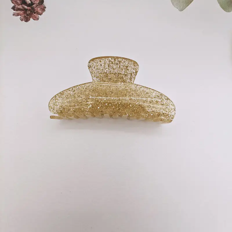 Glitter Acrylic Hair Clips for High Pony Tails - Image 4