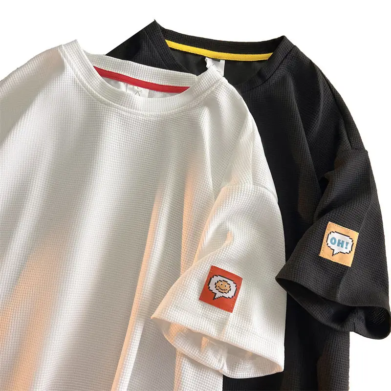 Black Loose Sleeve T-Shirt for Boys Teenage Wear