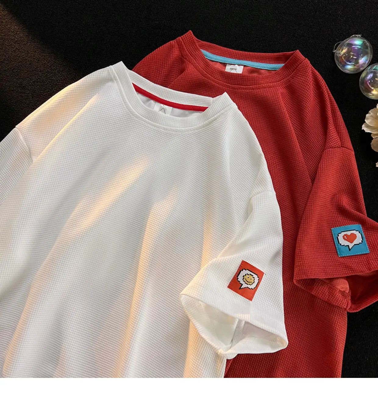 Black Loose Sleeve T-Shirt for Boys Teenage Wear — feature 6