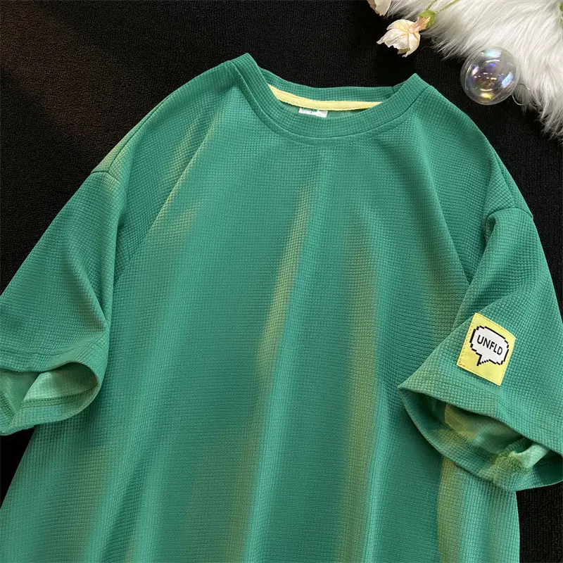 Black Loose Sleeve T-Shirt for Boys Teenage Wear