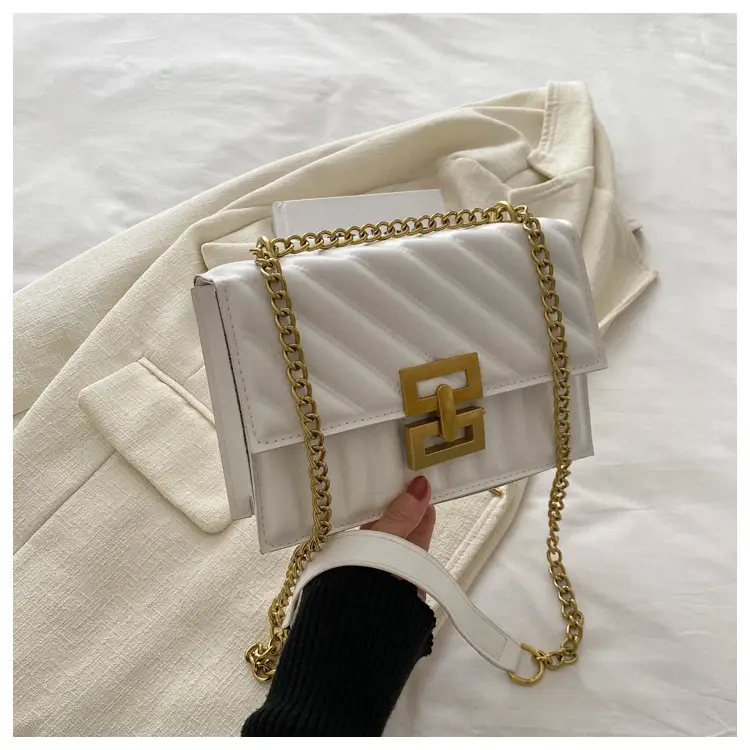 White Quilted Crossbody Bag for Women 2024 - Image 2