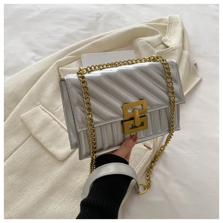 White Quilted Crossbody Bag for Women 2024 - Image 3