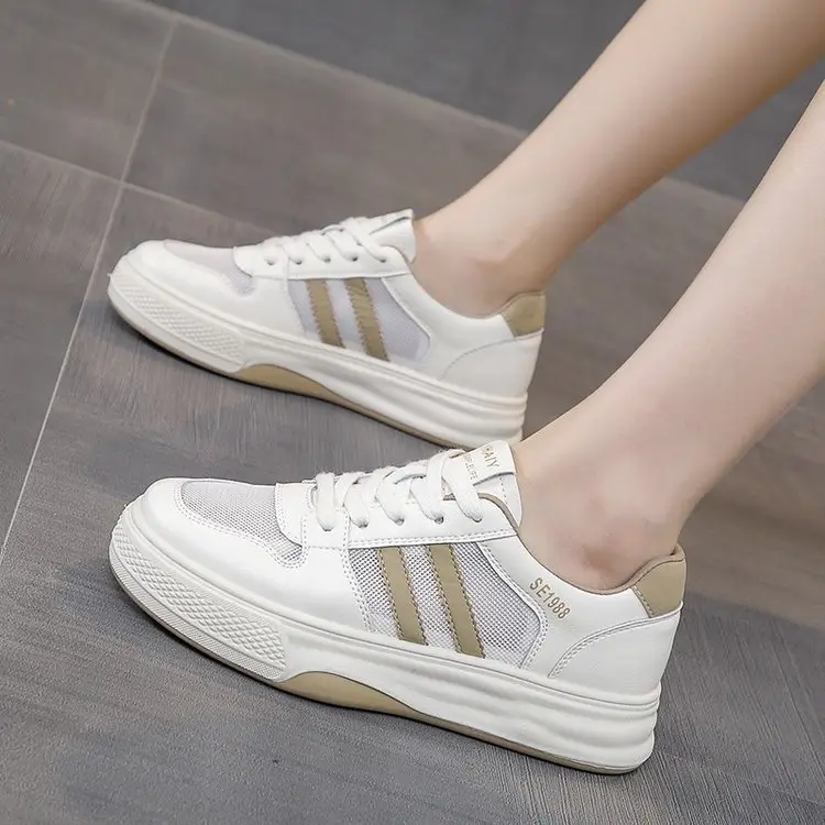Women White Mesh Casual Shoes Spring Summer 2024 - Image 7