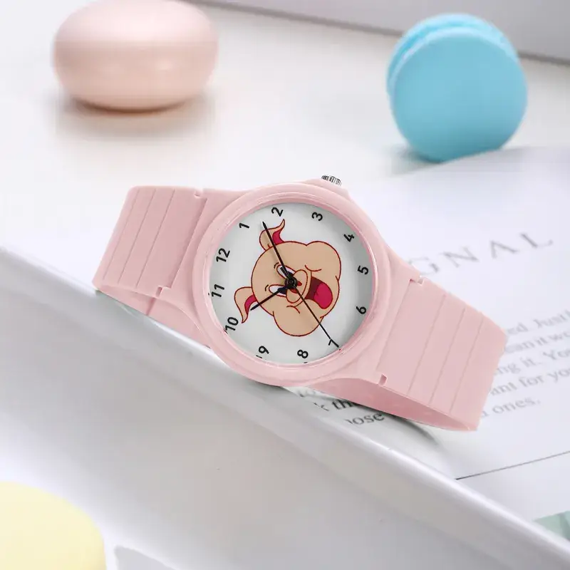 Kids Cartoon Piggy Watch Waterproof Silicone Quartz - Image 5