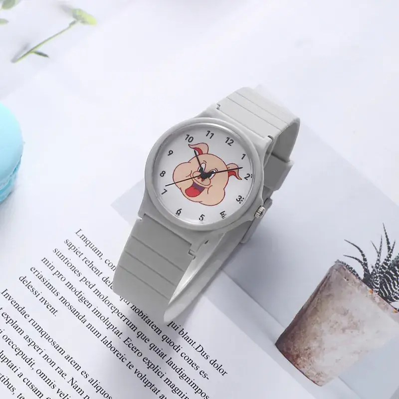 Kids Cartoon Piggy Watch Waterproof Silicone Quartz - Image 6