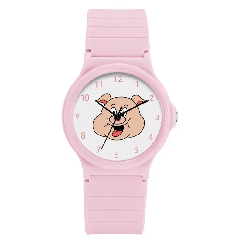 Kids Cartoon Piggy Watch Waterproof Silicone Quartz - Image 9