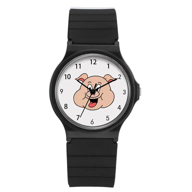 Kids Cartoon Piggy Watch Waterproof Silicone Quartz - Image 2