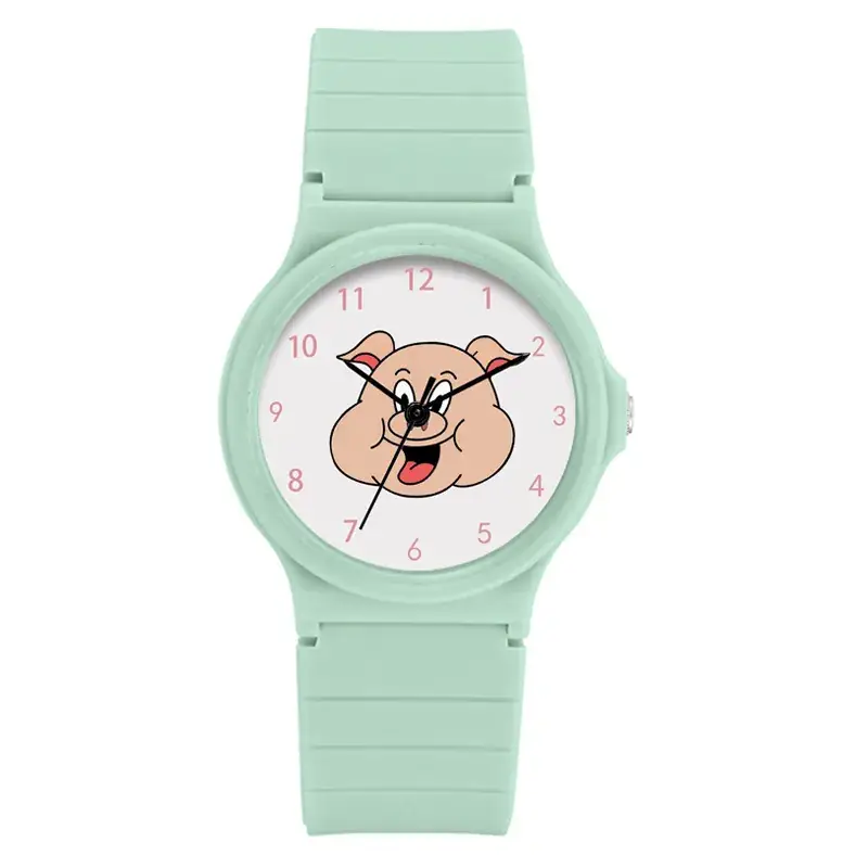 Kids Cartoon Piggy Watch Waterproof Silicone Quartz - Image 3