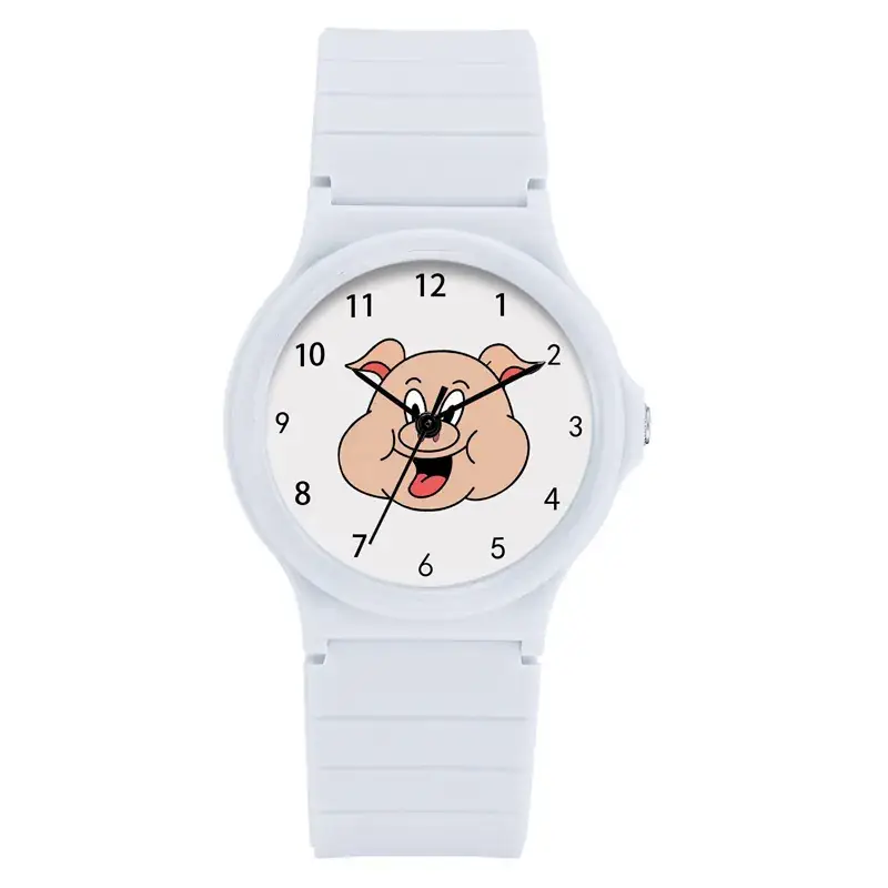 Kids Cartoon Piggy Watch Waterproof Silicone Quartz - Image 4