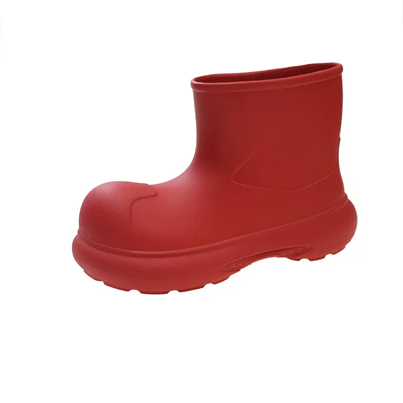 Internet Celebrity Rain Boots for Women 2025 New Clown Shoes Outdoor Thick-Soled Waterproof Non-Slip Rain Boots for Women Cute Short Boots - Image 8