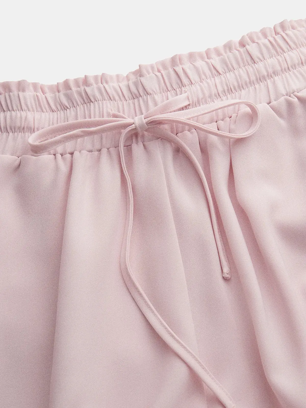 Women's Lavender Wide Leg Elastic Waist Skirt — feature 12