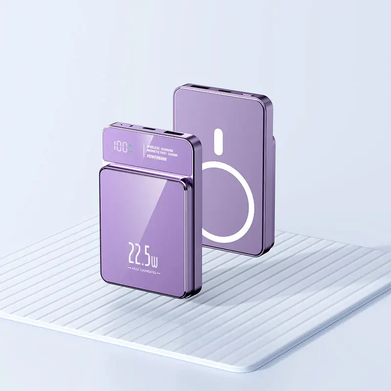 Cross-border Magsafe Magnetic Wireless Fast Charging Treasure Ultra-thin Portable Super Fast Charging 10000 mA Mobile