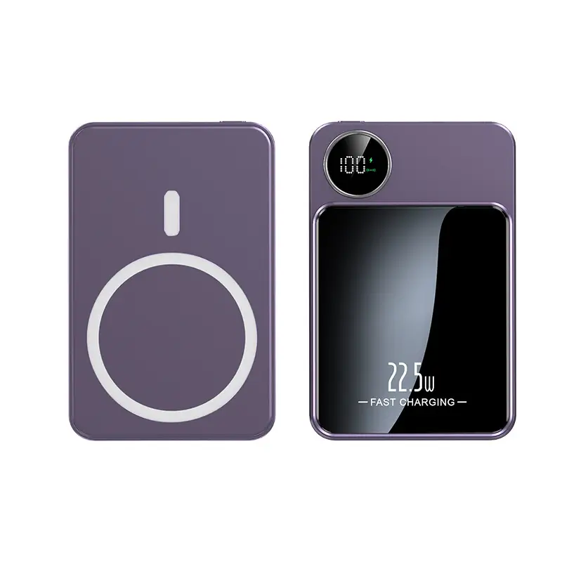 Cross-border Magsafe Magnetic Wireless Fast Charging Treasure Ultra-thin Portable Super Fast Charging 10000 mA Mobile
