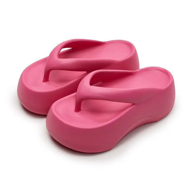 7cm super thick bottom flip-flops eva women's summer wear heightening clip feet soft bottom excrement feeling beach sandals for women - Image 9