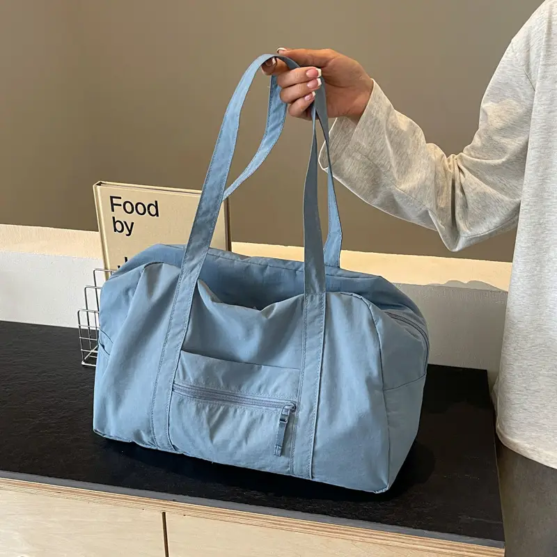 Black Korean Style Nylon Handbag for Women - Image 7