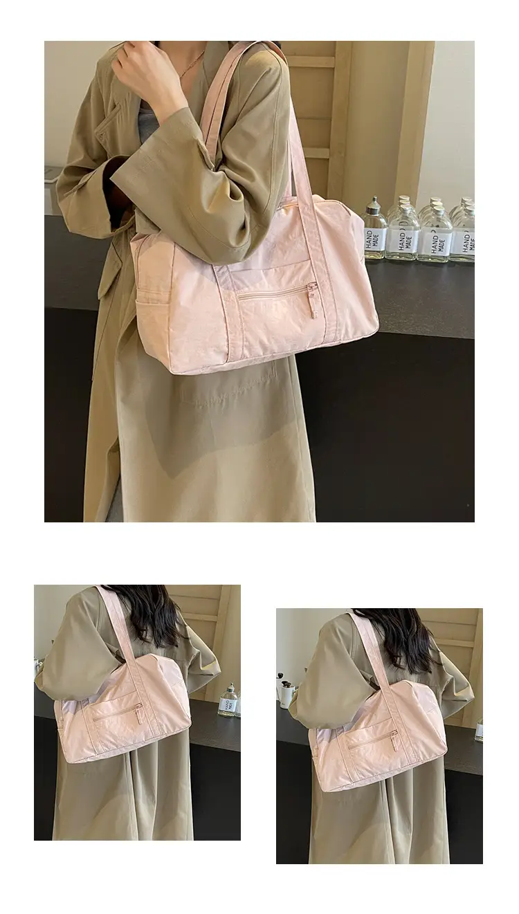 Black Korean Style Nylon Handbag for Women — feature 11