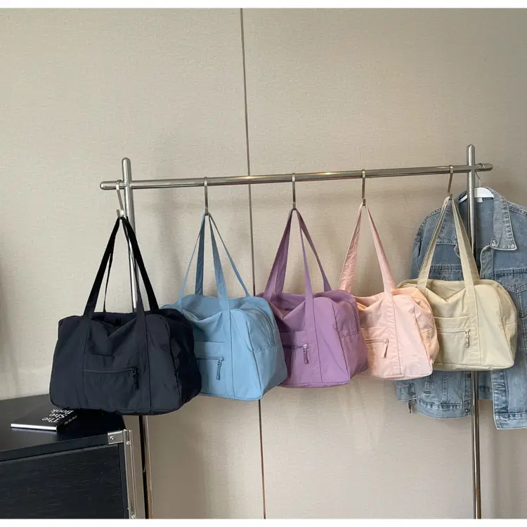 Black Korean Style Nylon Handbag for Women — feature 14