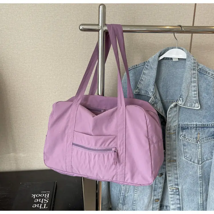 Black Korean Style Nylon Handbag for Women — feature 16