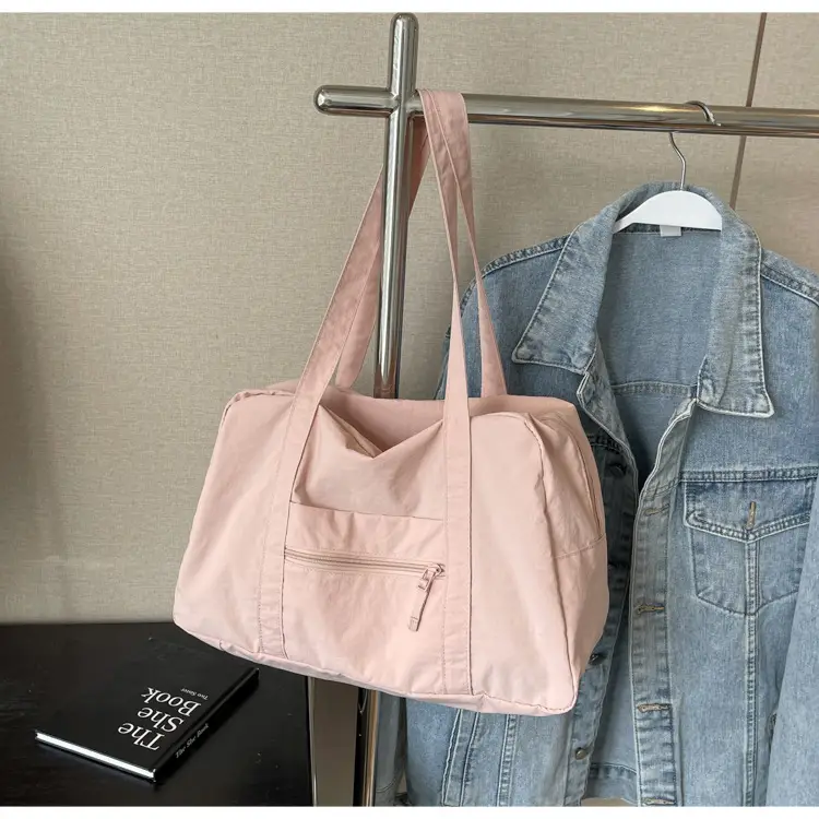 Black Korean Style Nylon Handbag for Women — feature 18