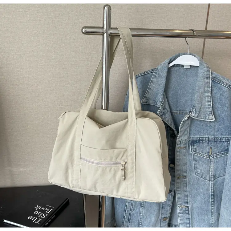 Black Korean Style Nylon Handbag for Women — feature 19