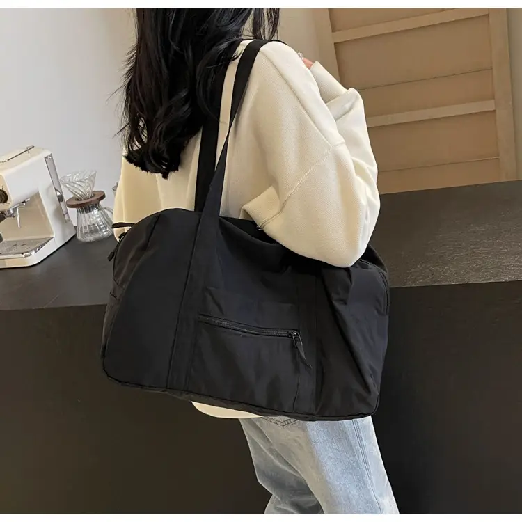 Black Korean Style Nylon Handbag for Women — feature 28