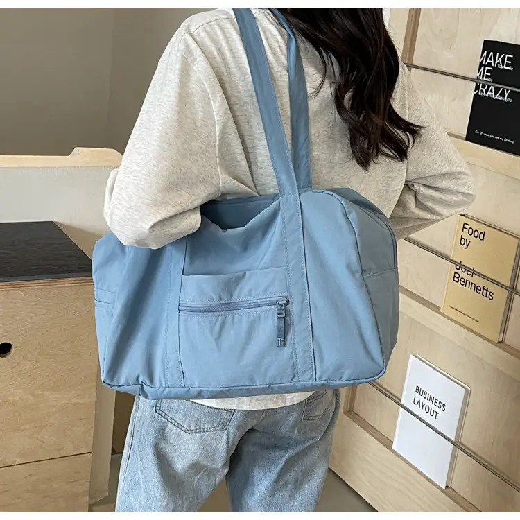 Black Korean Style Nylon Handbag for Women — feature 35