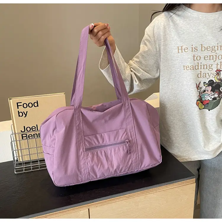 Black Korean Style Nylon Handbag for Women — feature 37