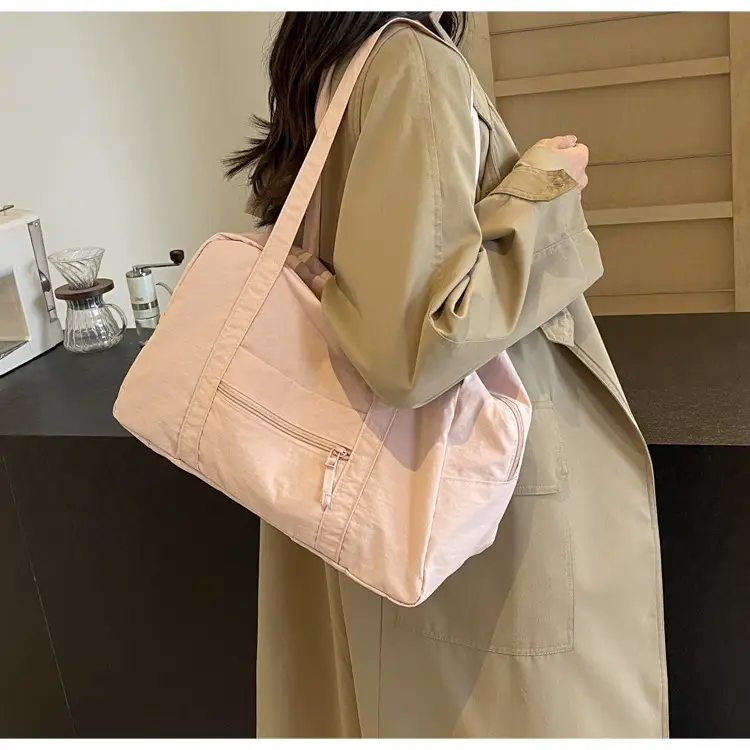 Black Korean Style Nylon Handbag for Women — feature 42