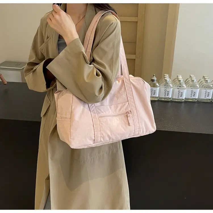Black Korean Style Nylon Handbag for Women — feature 43