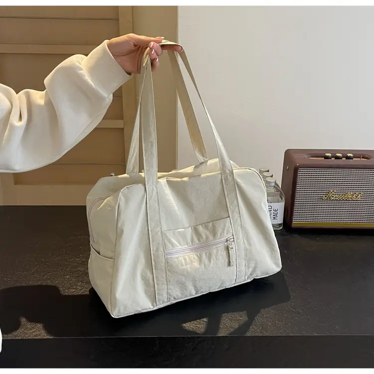 Black Korean Style Nylon Handbag for Women — feature 45
