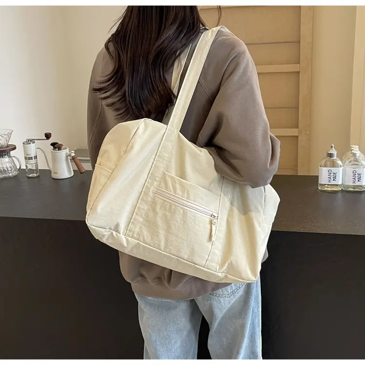 Black Korean Style Nylon Handbag for Women — feature 47