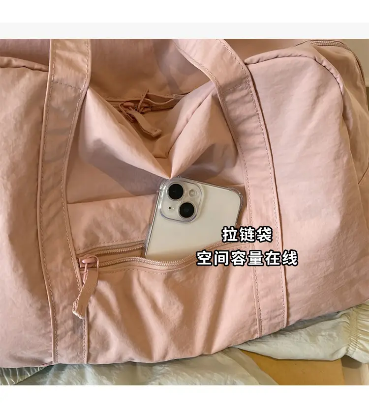 Black Korean Style Nylon Handbag for Women — feature 6