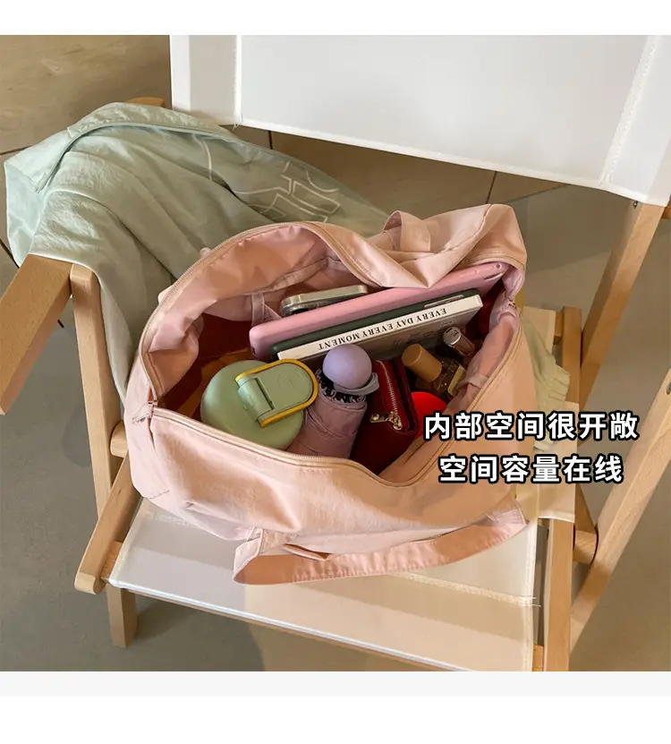 Black Korean Style Nylon Handbag for Women — feature 7