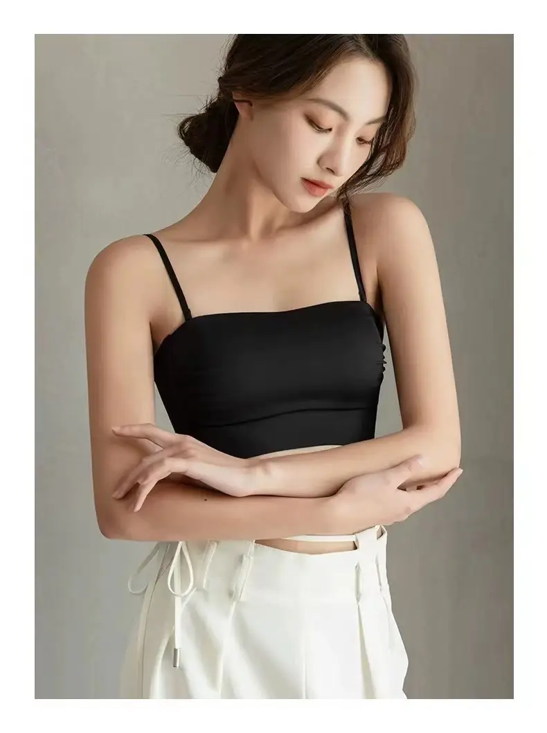Original Strapless Underwear Traceless Girl's Small Chest Push-up Big Chest Show Small Thin Beautiful Back Strapless Bra — feature 21