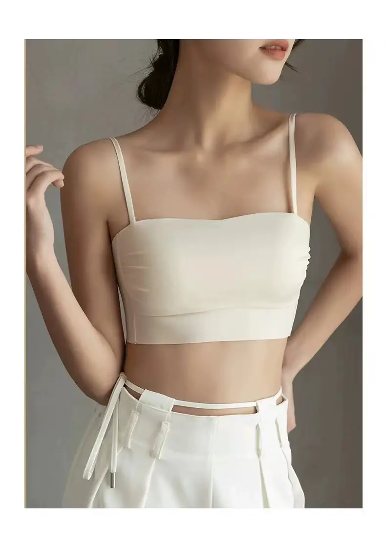Original Strapless Underwear Traceless Girl's Small Chest Push-up Big Chest Show Small Thin Beautiful Back Strapless Bra — feature 35