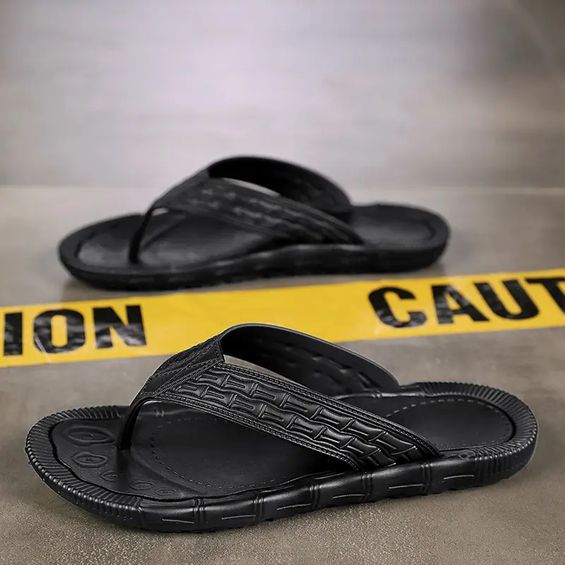 Flip-flops men's Korean-style trendy outdoor wear summer non-slip wear-resistant casual beach shoes flip-flops men's wholesale - Image 3