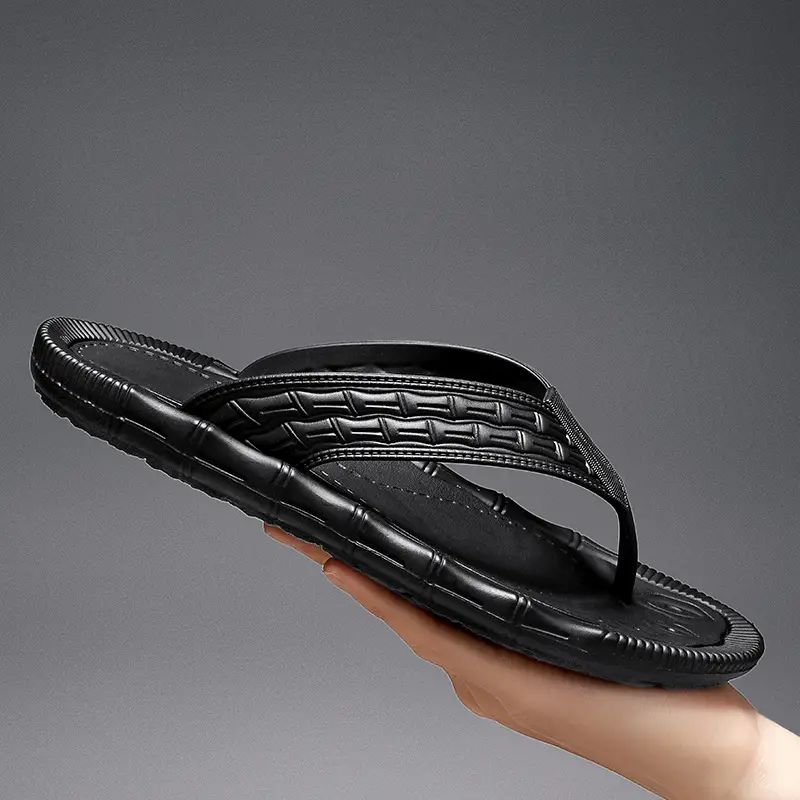 Flip-flops men's Korean-style trendy outdoor wear summer non-slip wear-resistant casual beach shoes flip-flops men's wholesale - Image 5
