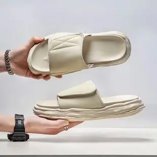 Flip-flops men's 2025 summer fashion new luxury non-slip wear-resistant deodorant men's slippers casual beach shoes — feature 15