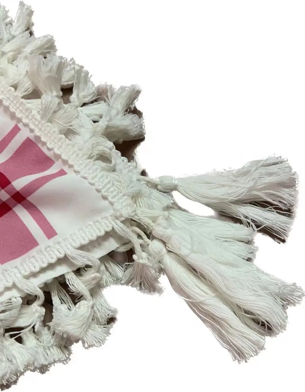 Black Cotton Tassel Square Pattern Bandana — feature 10
