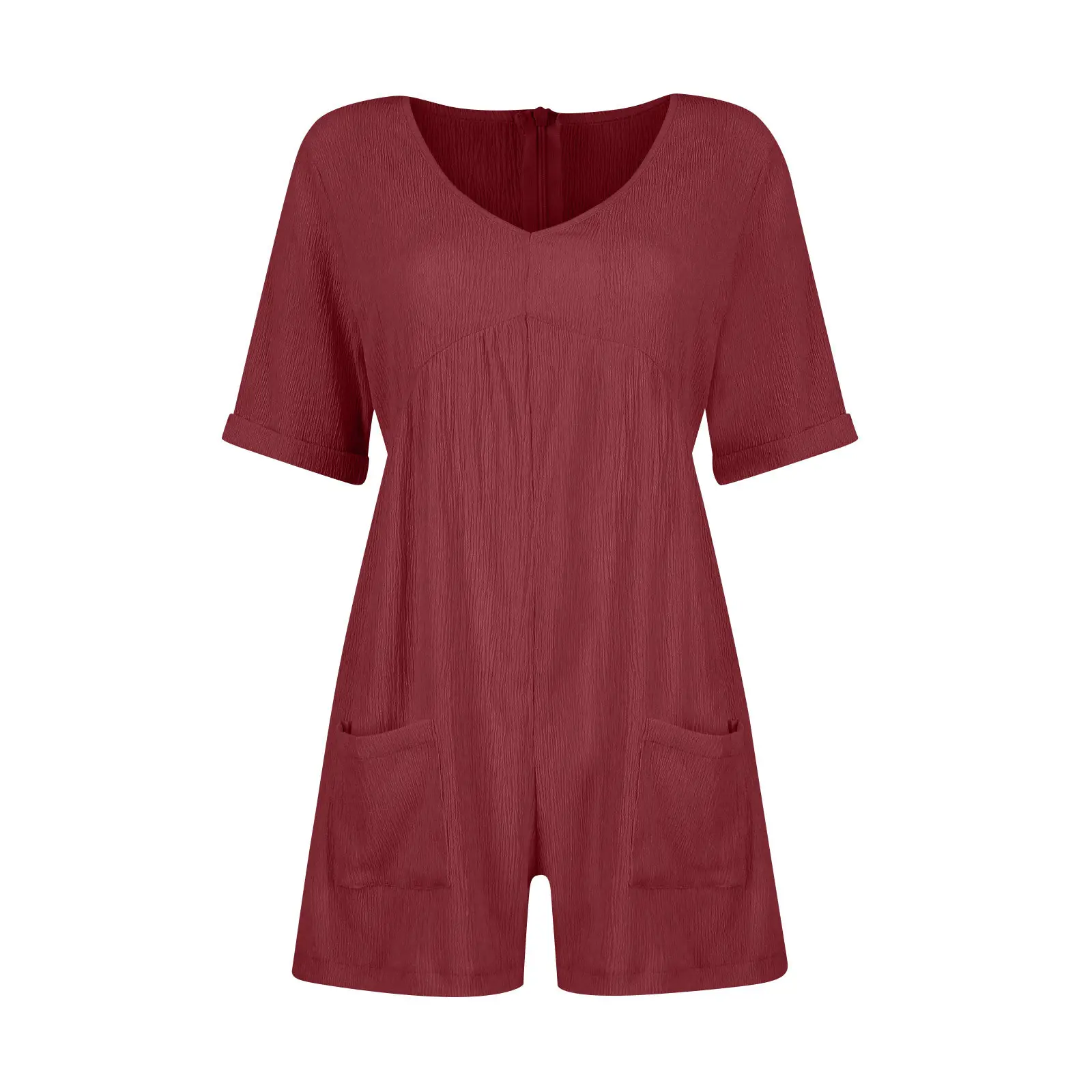 2024 Black V Neck Bat Cuff Shorts Set — feature 15