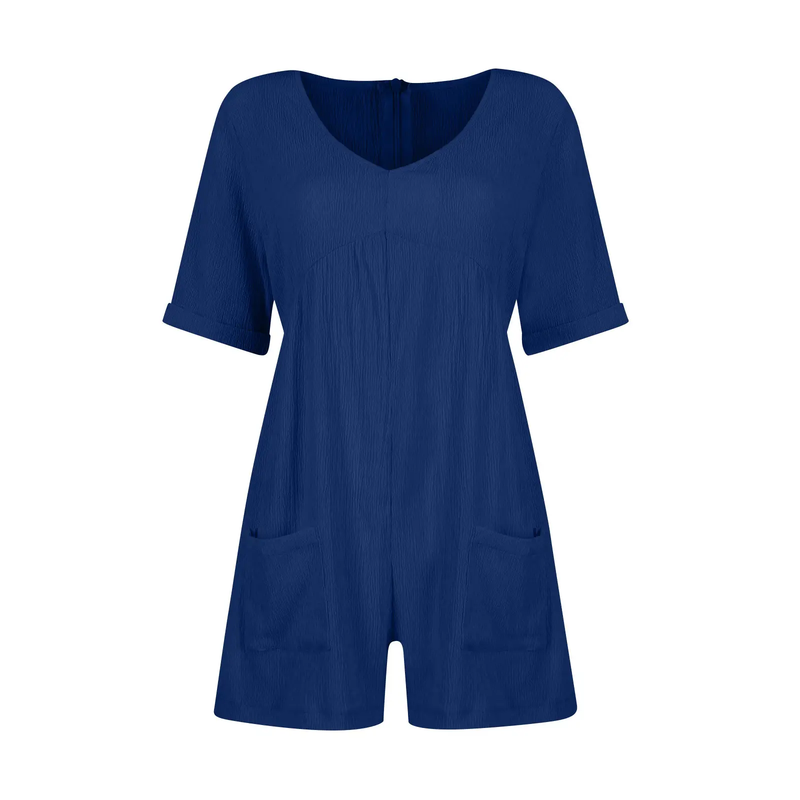 2024 Black V Neck Bat Cuff Shorts Set — feature 23