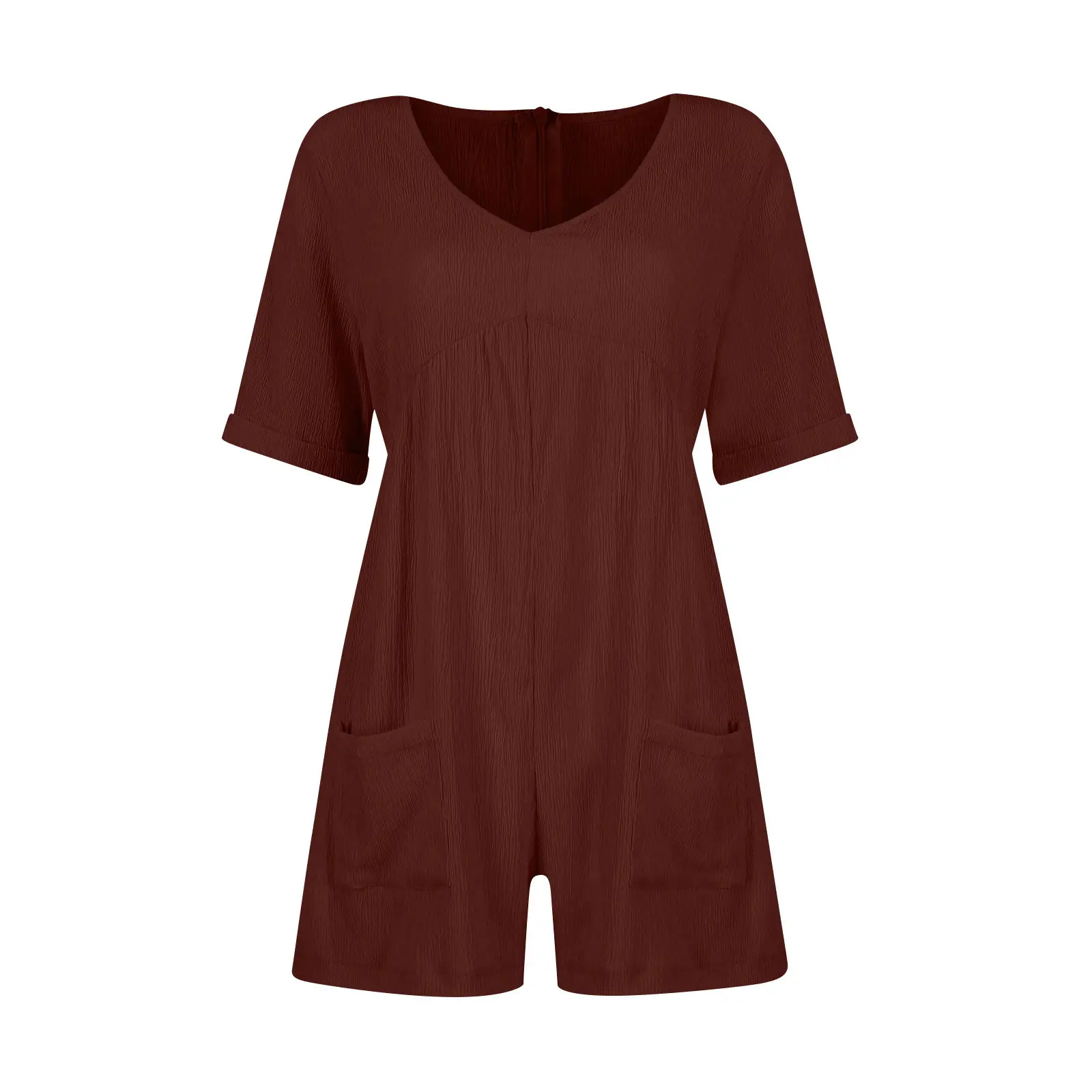 2024 Black V Neck Bat Cuff Shorts Set — feature 27