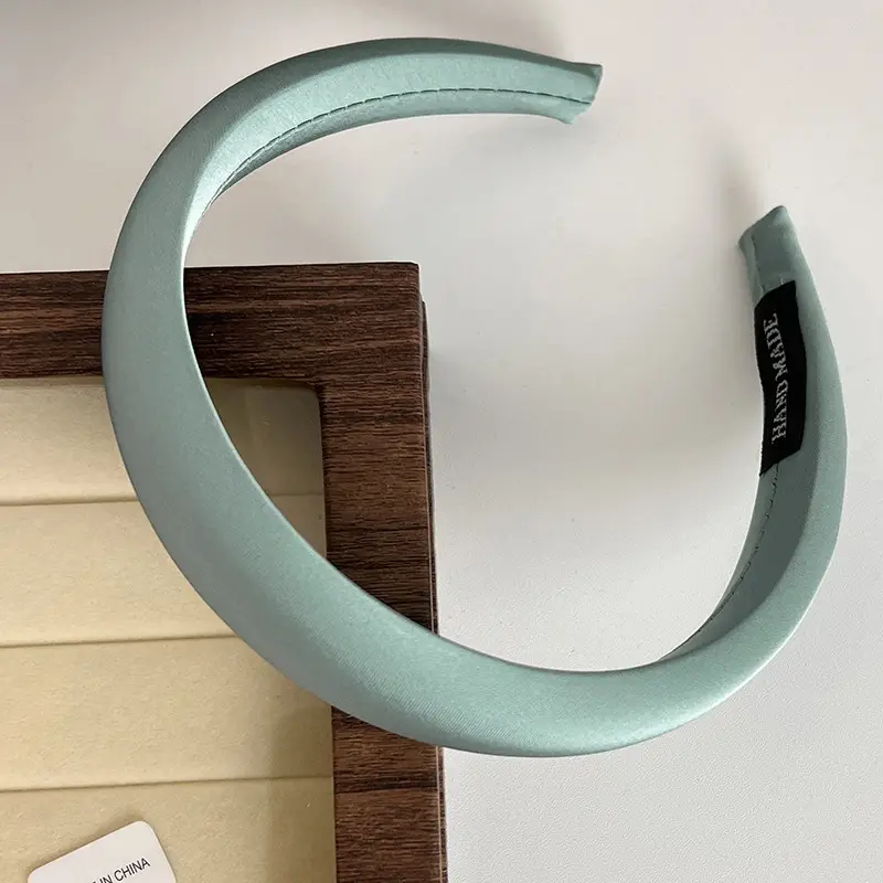 Early Spring New Sponge Headband Sweet Gentle Elegant Green Hairpin - Image 8
