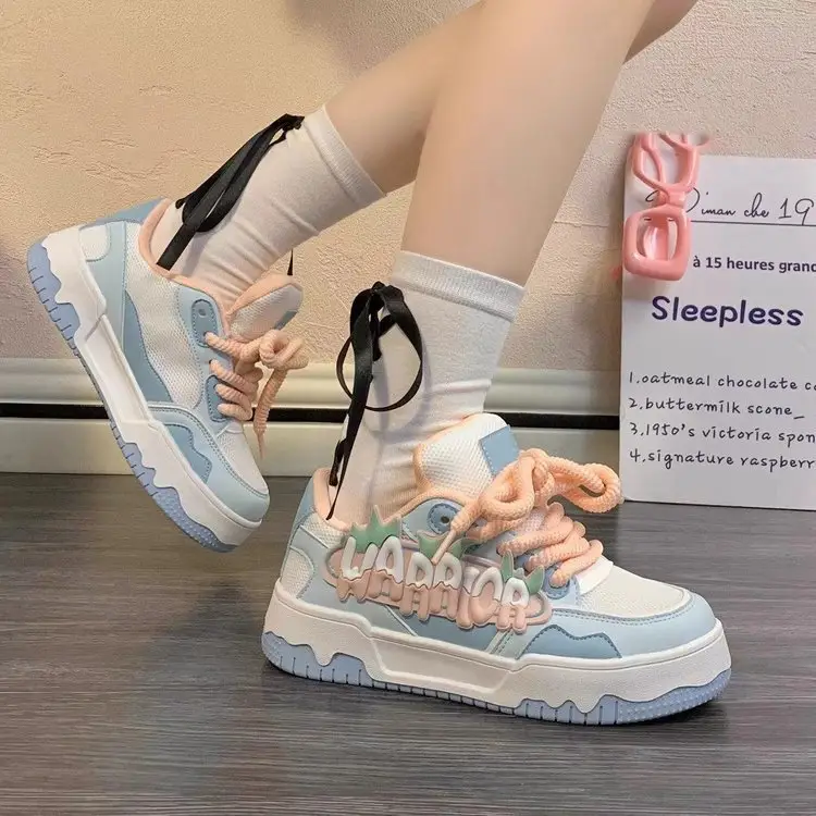 Women's White Mesh Casual Platform Shoes 2024 — feature 8