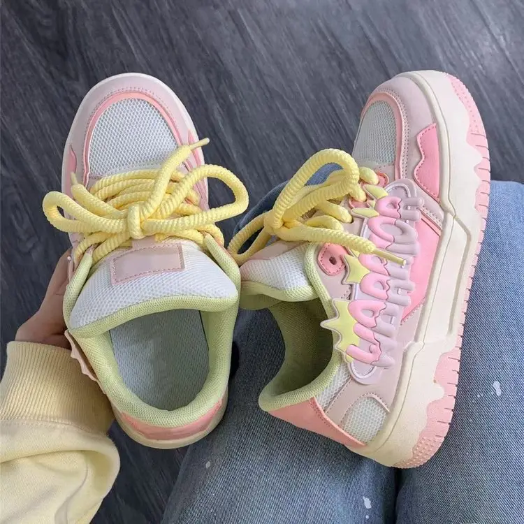 Women's White Mesh Casual Platform Shoes 2024 - Image 7