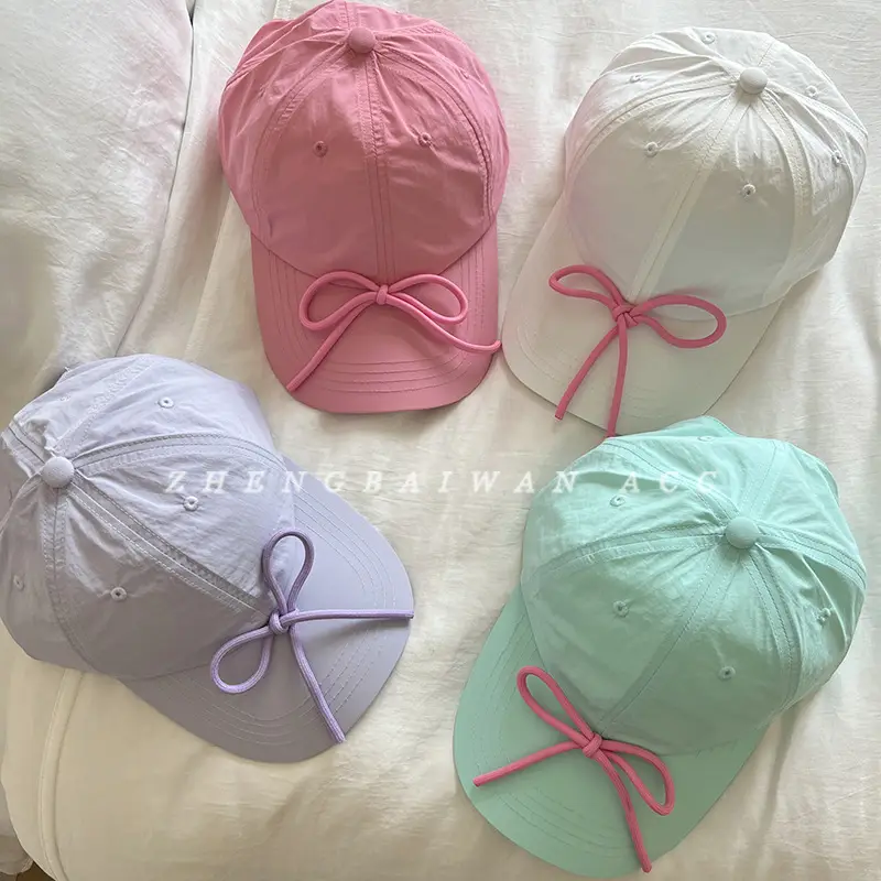 Sweet Bow Baseball Cap for Women Summer - Image 8
