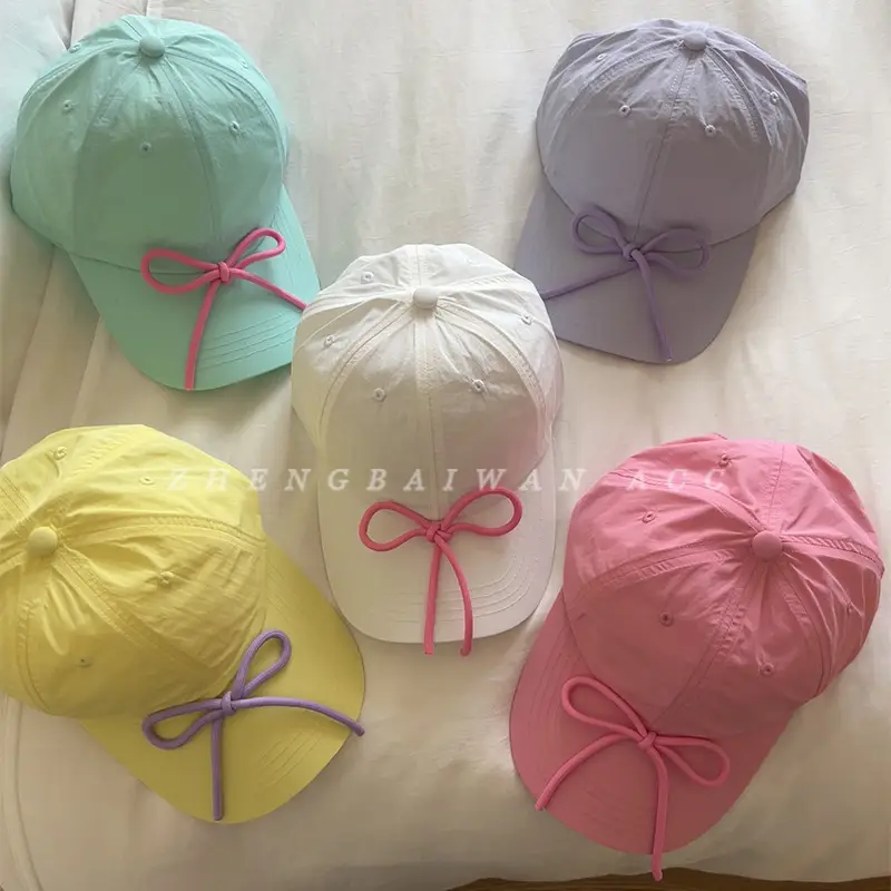 Sweet Bow Baseball Cap for Women Summer - Image 9