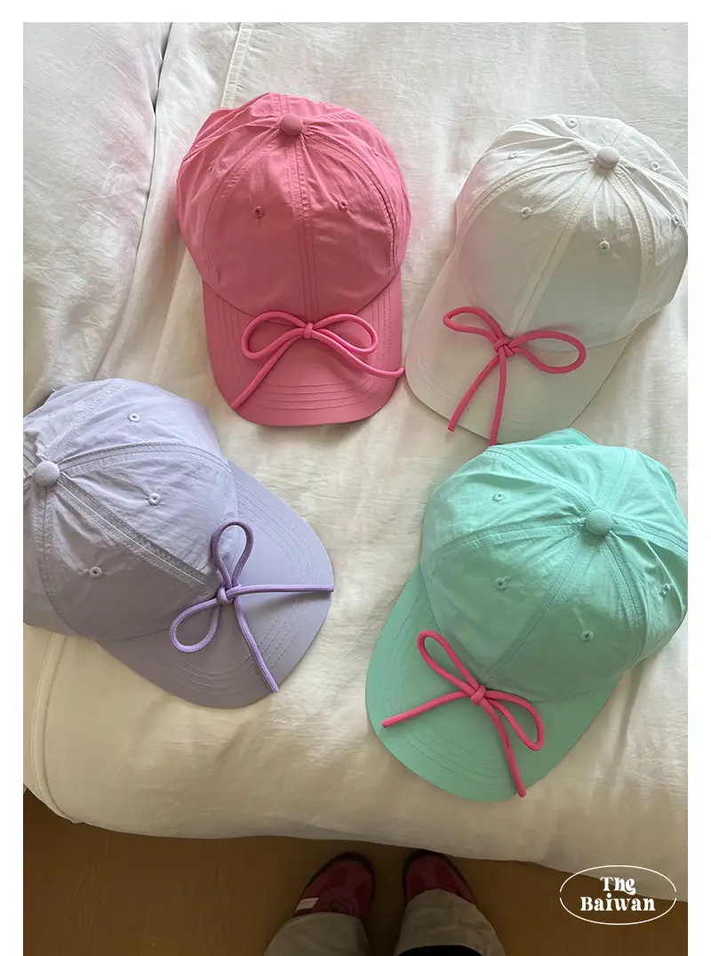 Sweet Bow Baseball Cap for Women Summer — feature 2