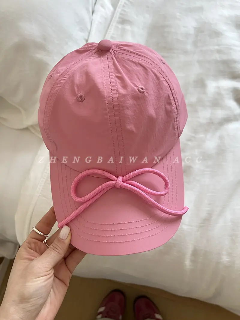 Sweet Bow Baseball Cap for Women Summer - Image 3