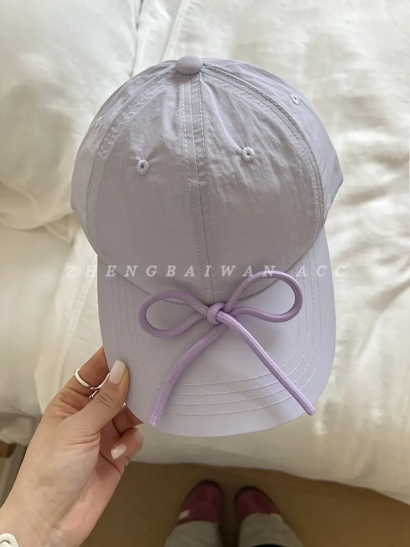 Sweet Bow Baseball Cap for Women Summer - Image 4